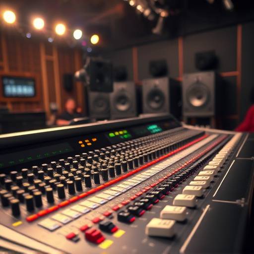 Consola de áudio para pós-produäão de som