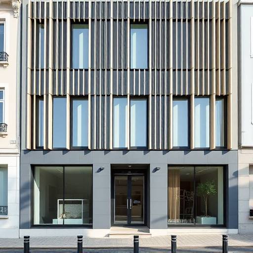 Fachada moderna do Estüdio Visão Clara em Lisboa